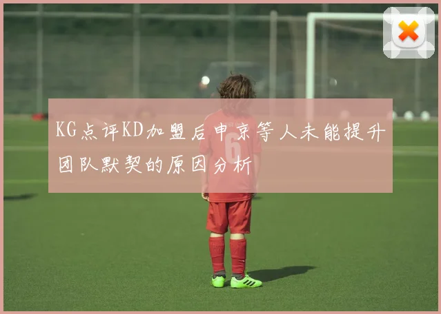 KG点评KD加盟后申京等人未能提升团队默契的原因分析